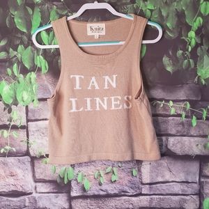 Knitz For Love And Lemons Crop Top Medium